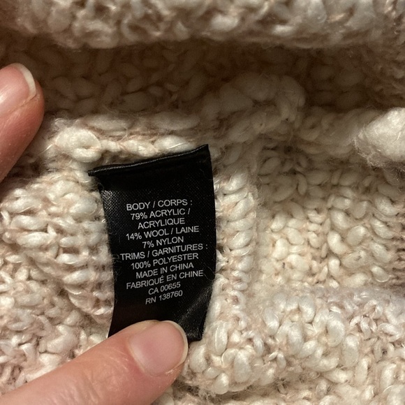 RW&Co partial wool Pink Patterned Women's Sweater - Picture 8 of 8